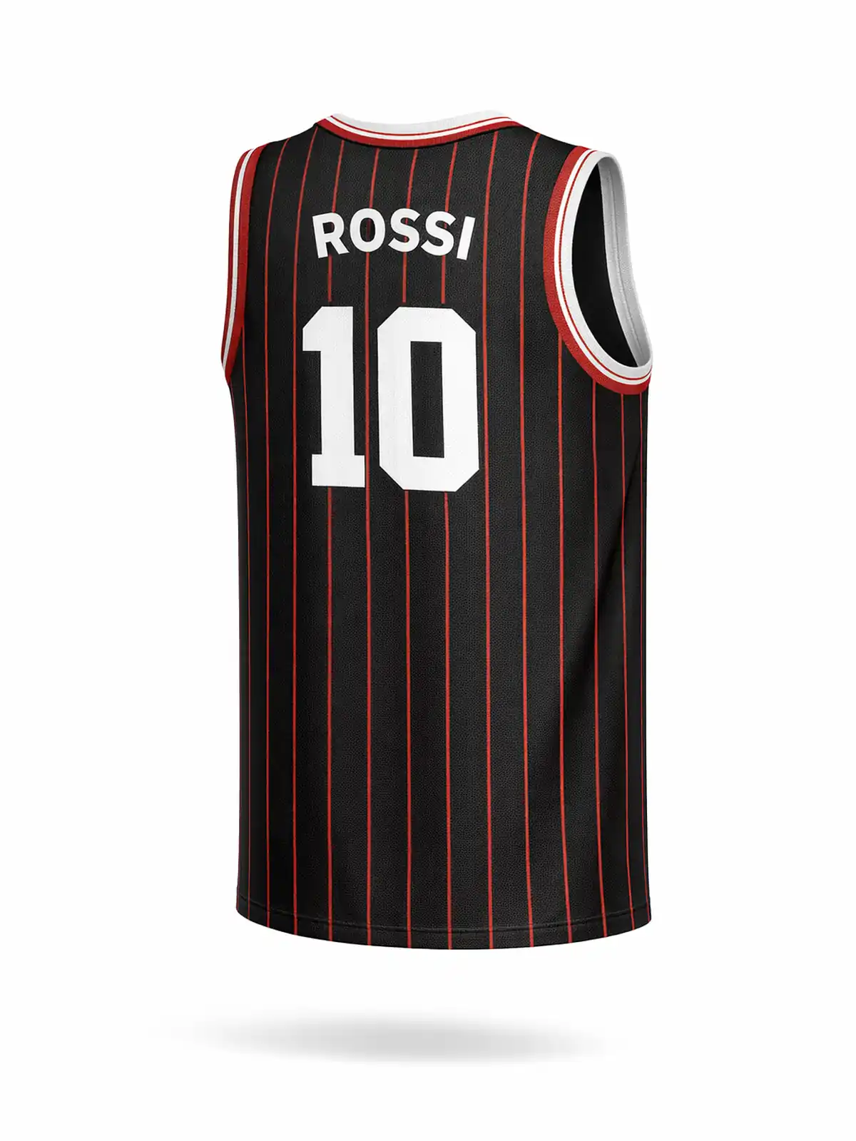 Canotta Dunk Round Collar esempio retro con nome e numero